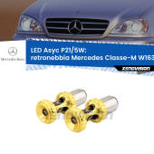 0  Retronebbia LED per Mercedes Classe-M W163 1998 - 2005: p21/5w Asyc P21/5W: Asyc LED Rossi (Coppia)