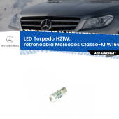 0 Retronebbia LED per Mercedes Classe-M W166 2011 - 2015: H21W Torpedo H21W (BAY9S): LED Torpedo Canbus Rosso