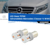 0 Retronebbia LED per Mercedes Classe-V W447 2014 in poi: P21W Gear P21W: Gear LED Rossi (Coppia)