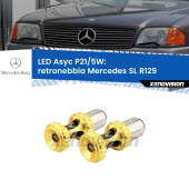 0  Retronebbia LED per Mercedes SL R129 1989 - 2001: p21/5w Asyc P21/5W: Asyc LED Rossi (Coppia)