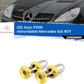 0 Retronebbia LED per Mercedes SLK R171 2004 - 2011: P21W Asyc P21W: LED Asyc Canbus Rosso (Coppia)