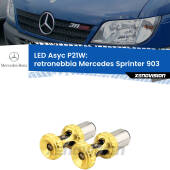0 Retronebbia LED per Mercedes Sprinter 903 1995 - 2006: P21W Asyc P21W: LED Asyc Canbus Rosso (Coppia)