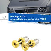 0 Retronebbia LED per Mercedes Vito W638 1996 - 2003: P21W Asyc P21W: LED Asyc Canbus Rosso (Coppia)