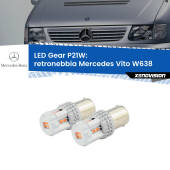 0 Retronebbia LED per Mercedes Vito W638 1996 - 2003: P21W Gear P21W: Gear LED Rossi (Coppia)