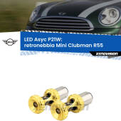 0 Retronebbia LED per Mini Clubman R55 2007 - 2015: P21W Asyc P21W: LED Asyc Canbus Rosso (Coppia)