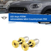 0 Retronebbia LED per Mini Countryman F60 2016 - 2019: P21W Asyc P21W: LED Asyc Canbus Rosso (Coppia)