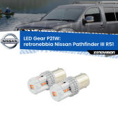 0 Retronebbia LED per Nissan Pathfinder III R51 2005 - 2011: P21W Gear P21W: Gear LED Rossi (Coppia)