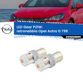 0 Retronebbia LED per Opel Astra G T98 2001 - 2005: P21W Gear P21W: Gear LED Rossi (Coppia)