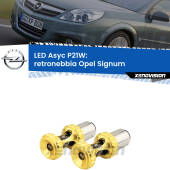 0 Retronebbia LED per Opel Signum  2003 - 2008: P21W Asyc P21W: LED Asyc Canbus Rosso (Coppia)
