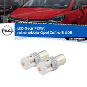 0 Retronebbia LED per Opel Zafira B A05 2005 - 2015: P21W Gear P21W: Gear LED Rossi (Coppia)