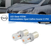 0 Retronebbia LED per Opel Zafira C Tourer  2011 - 2019: P21W Gear P21W: Gear LED Rossi (Coppia)