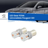 0 Retronebbia LED per Peugeot 301 2012 - 2016: P21W Gear P21W: Gear LED Rossi (Coppia)