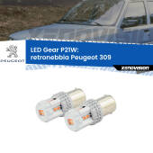 0 Retronebbia LED per Peugeot 309 1989 - 1993: P21W Gear P21W: Gear LED Rossi (Coppia)