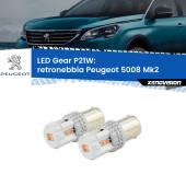 0 Retronebbia LED per Peugeot 5008 Mk2 2017 in poi: P21W Gear P21W: Gear LED Rossi (Coppia)