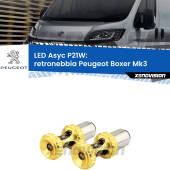 0 Retronebbia LED per Peugeot Boxer Mk3 2006 - 2014: P21W Asyc P21W: LED Asyc Canbus Rosso (Coppia)