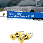 0 Retronebbia LED per Porsche 911 964 1988 - 1993: P21W Asyc P21W: LED Asyc Canbus Rosso (Coppia)