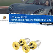 0 Retronebbia LED per Porsche Carrera GT 980 2003 - 2006: P21W Asyc P21W: LED Asyc Canbus Rosso (Coppia)