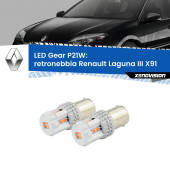 0 Retronebbia LED per Renault Laguna III X91 2007 - 2015: P21W Gear P21W: Gear LED Rossi (Coppia)