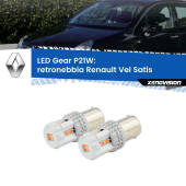 0 Retronebbia LED per Renault Vel Satis 2002 - 2010: P21W Gear P21W: Gear LED Rossi (Coppia)