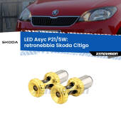 0 Retronebbia LED per Skoda Citigo 2011 in poi: p21/5w Asyc P21/5W: Asyc LED Rossi (Coppia)