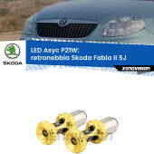0 Retronebbia LED per Skoda Fabia II 5J 2006 - 2014: P21W Asyc P21W: LED Asyc Canbus Rosso (Coppia)
