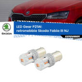 0 Retronebbia LED per Skoda Fabia III NJ 2014 in poi: P21W Gear P21W: Gear LED Rossi (Coppia)