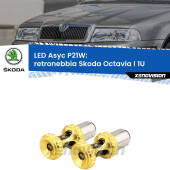 0 Retronebbia LED per Skoda Octavia I 1U 1996 - 2000: P21W Asyc P21W: LED Asyc Canbus Rosso (Coppia)