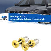 0 Retronebbia LED per Subaru Impreza Mk1 1992 - 2000: P21W Asyc P21W: LED Asyc Canbus Rosso (Coppia)