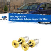 0 Retronebbia LED per Subaru Legacy IV Mk4 2003 - 2009: P21W Asyc P21W: LED Asyc Canbus Rosso (Coppia)