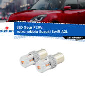 0 Retronebbia LED per Suzuki Swift A2L 2017 in poi: P21W Gear P21W: Gear LED Rossi (Coppia)