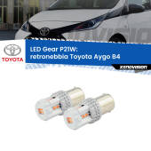 0 Retronebbia LED per Toyota Aygo B4 2014 - 2018: P21W Gear P21W: Gear LED Rossi (Coppia)