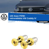 0 Retronebbia LED per VW Caddy IV 2015 - 2017: P21W Asyc P21W: LED Asyc Canbus Rosso (Coppia)