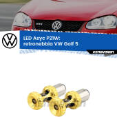 0 Retronebbia LED per VW Golf 5 2003 - 2009: P21W Asyc P21W: LED Asyc Canbus Rosso (Coppia)