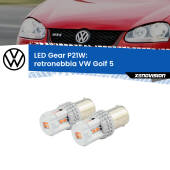 0 Retronebbia LED per VW Golf 5 2003 - 2009: P21W Gear P21W: Gear LED Rossi (Coppia)
