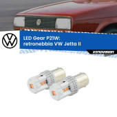 0 Retronebbia LED per VW Jetta II 1984 - 1992: P21W Gear P21W: Gear LED Rossi (Coppia)