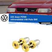 0 Retronebbia LED per VW Polo 6N1 1994 - 1998: P21W Asyc P21W: LED Asyc Canbus Rosso (Coppia)