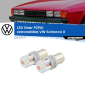 0 Retronebbia LED per VW Scirocco II 1980 - 1992: P21W Gear P21W: Gear LED Rossi (Coppia)