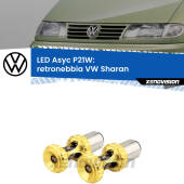 0 Retronebbia LED per VW Sharan  1995 - 2010: P21W Asyc P21W: LED Asyc Canbus Rosso (Coppia)