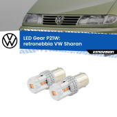 0 Retronebbia LED per VW Sharan  1995 - 2010: P21W Gear P21W: Gear LED Rossi (Coppia)