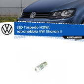 0 Retronebbia LED per VW Sharan II 2010 - 2019: H21W Torpedo H21W (BAY9S): LED Torpedo Canbus Rosso