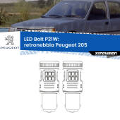 0 Retronebbia LED Peugeot 205 1983 - 1999: P21W Bolt P21W: LED Bolt Rossi (Coppia)