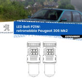 0 Retronebbia LED Peugeot 306 Mk2 1997 - 1999: P21W Bolt P21W: LED Bolt Rossi (Coppia)