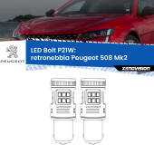 0 Retronebbia LED Peugeot 508 Mk2 2018 in poi: P21W Bolt P21W: LED Bolt Rossi (Coppia)