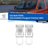 0 Retronebbia LED Peugeot Partner Mk2 2008 - 2016: P21W Bolt P21W: LED Bolt Rossi (Coppia)