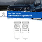 0 Retronebbia LED Peugeot Rifter 2018 in poi: P21W Bolt P21W: LED Bolt Rossi (Coppia)