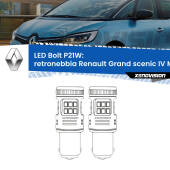 0 Retronebbia LED Renault Grand scenic IV Mk4 2016 - 2022: P21W Bolt P21W: LED Bolt Rossi (Coppia)
