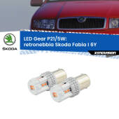 0 Retronebbia LED Skoda Fabia I 6Y 1999 - 2006: P21/5W Gear P21/5W: Lampadine LED Rosse Gear