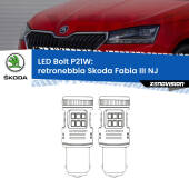 0 Retronebbia LED Skoda Fabia III NJ 2014 in poi: P21W Bolt P21W: LED Bolt Rossi (Coppia)