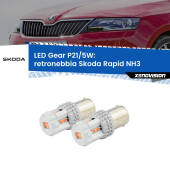 0 Retronebbia LED Skoda Rapid NH3 2012 - 2021: P21/5W Gear P21/5W: Lampadine LED Rosse Gear