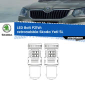 0 Retronebbia LED Skoda Yeti 5L 2009 - 2017: P21W Bolt P21W: LED Bolt Rossi (Coppia)